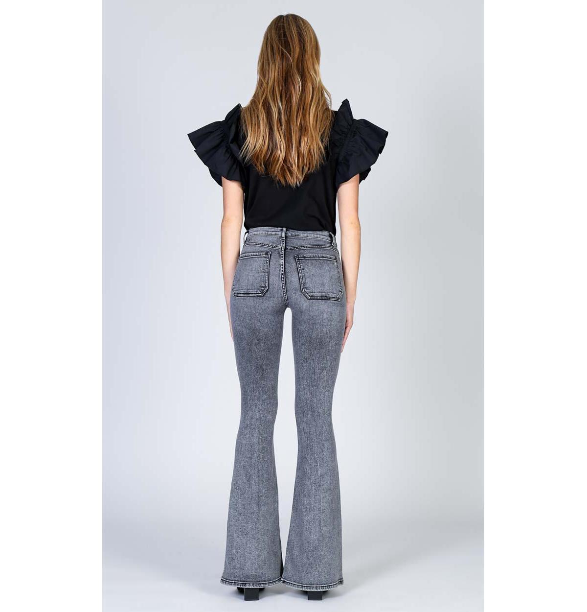 Black Orchid Denim Women's Audrey Patch Pocket Flare Jean
