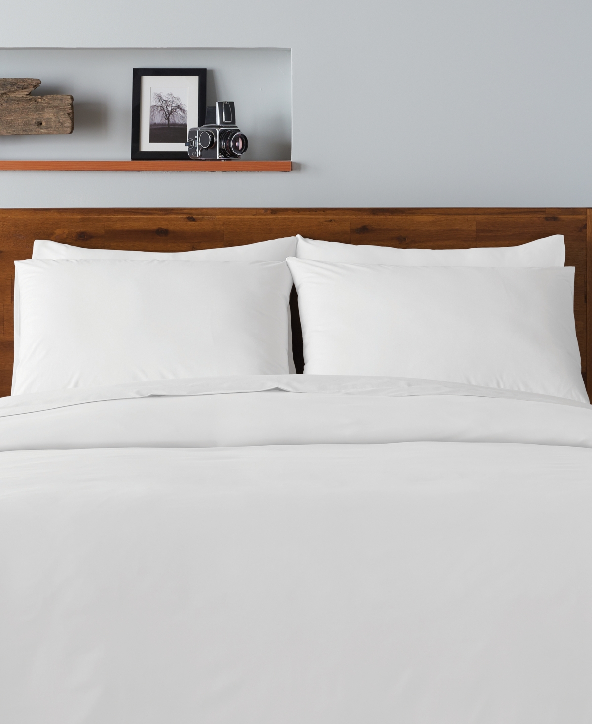 Ella Jayne Percale Cool And Crisp 500 Thread Count 100% Cotton Pillowcase Set, King In White