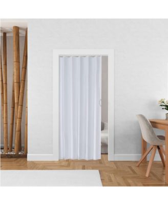 Contempora Accordion Folding Door, 36 x 80 Inches, Sand White