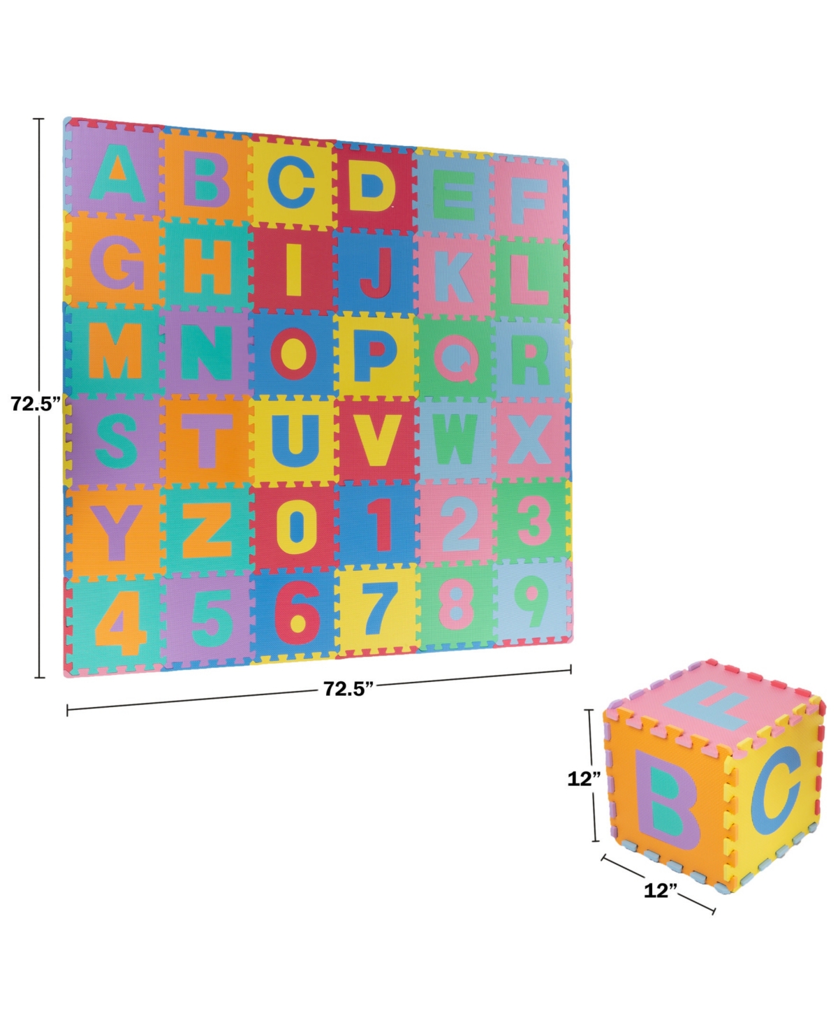 Trademark Global Trademark Games 96-piece Puzzle Mat In Multicolor