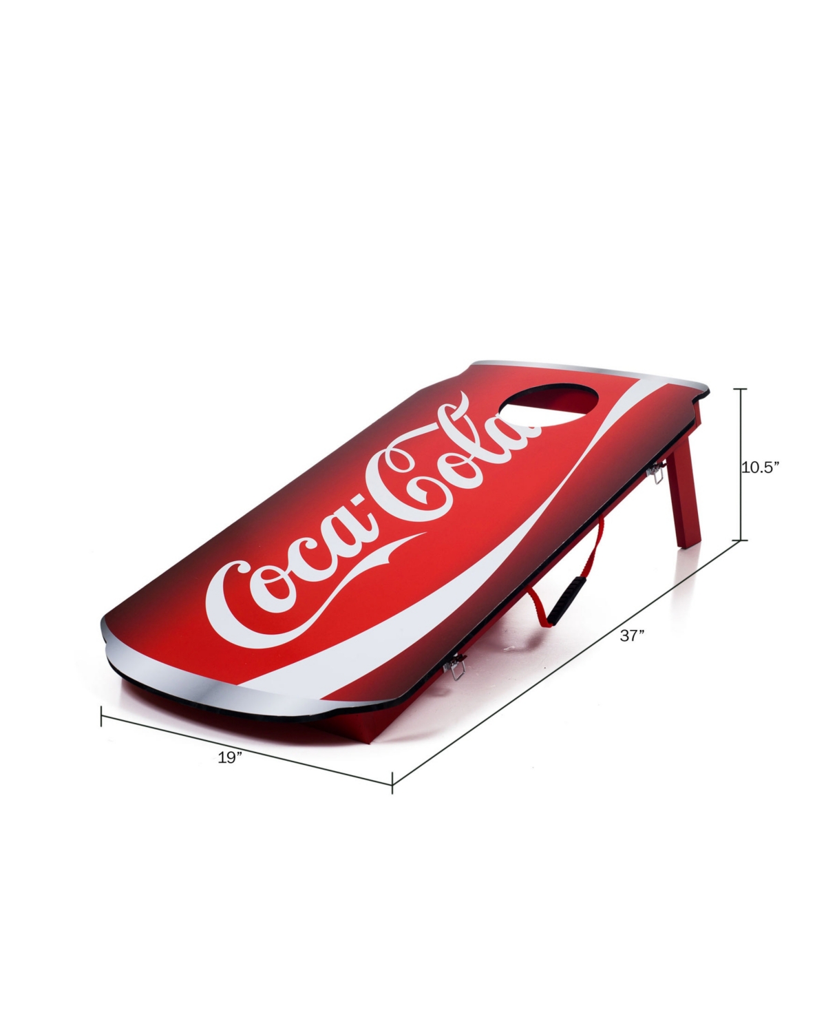 Shop Trademark Global Trademark Games Coca-cola Can Cornhole Set With Bean Bags In Red And White
