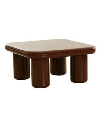 33.5" Wood Square Coffee Table