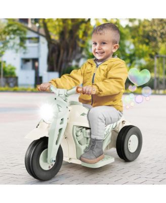 6V Kids Bubble Car Electric Ride on Motorcycle w/ Music Button & LED Headlight
