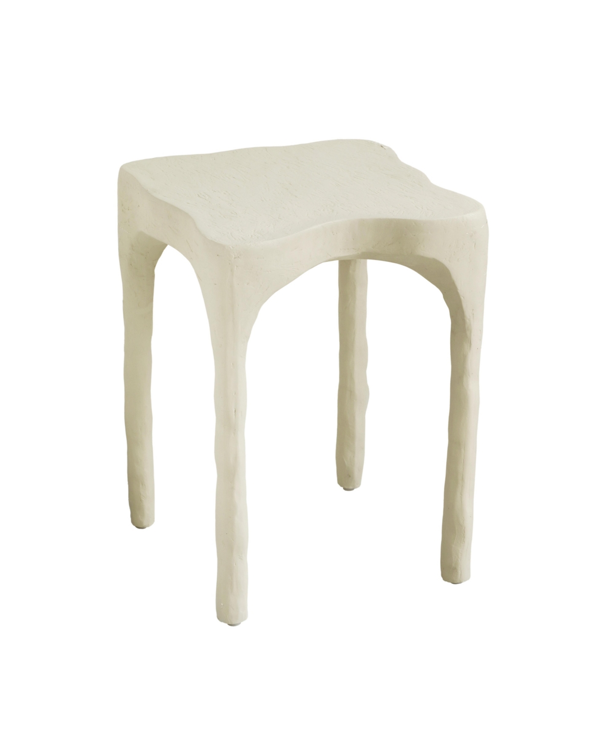 Tov Furniture Skully Textured Side Table In Cream