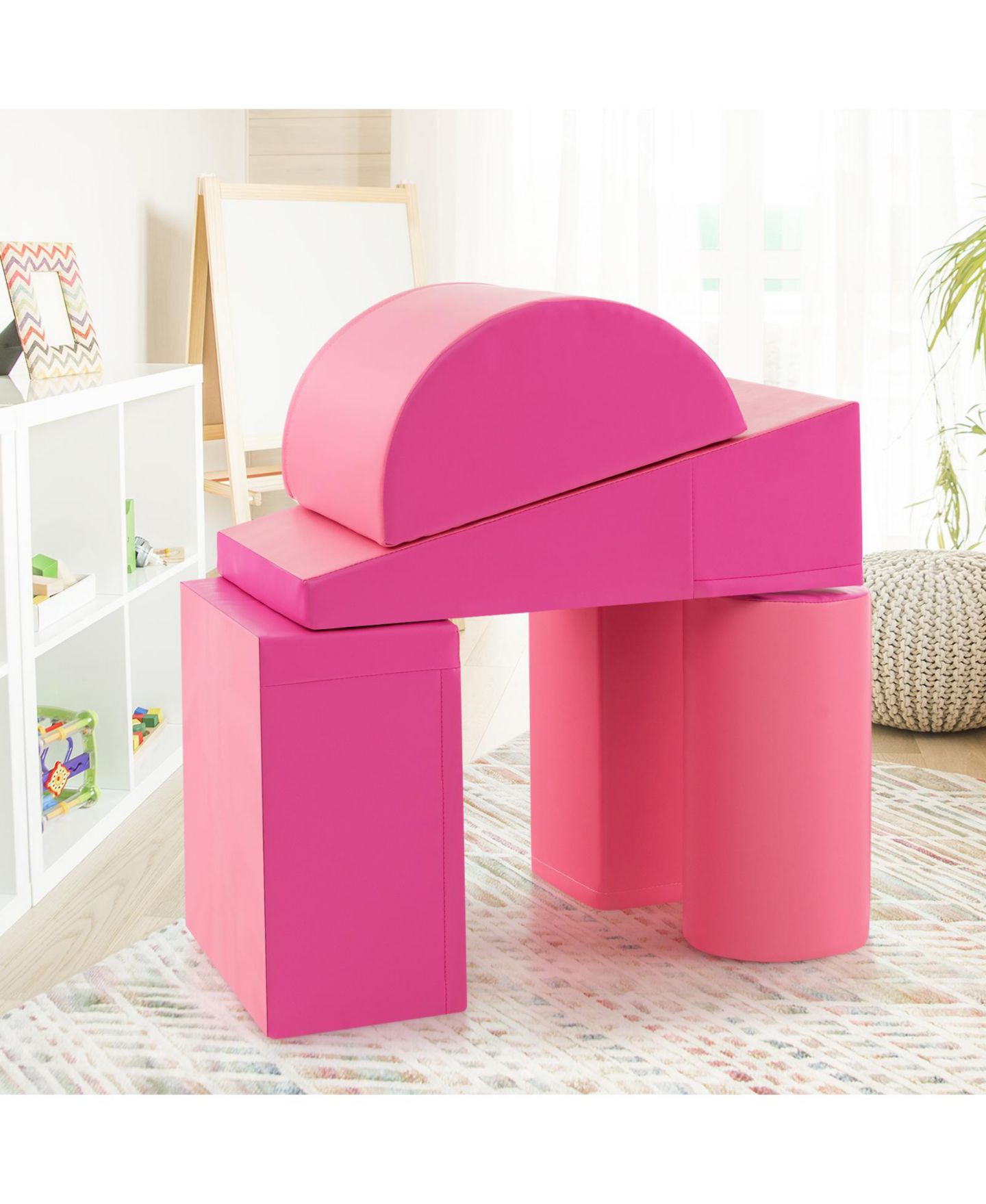 Детские фигурки GOUUN 5-Piece Colorful Foam Block Activity Set for Young Children — фото 5