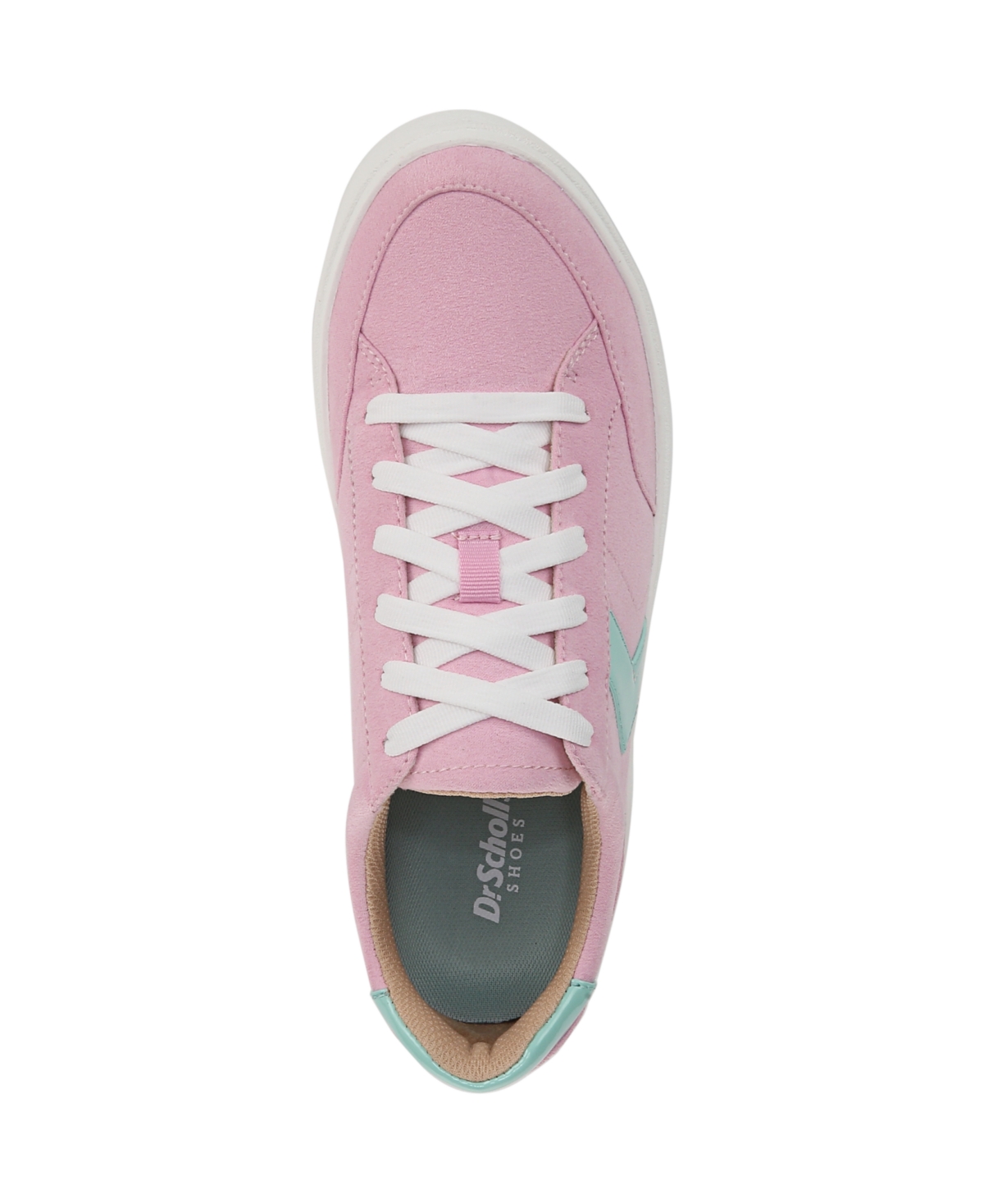 Shop Dr. Scholl's Women's Madison-lace Closed Round Toe Lace Up Platform Sneakers In Sweet Pink Fabric
