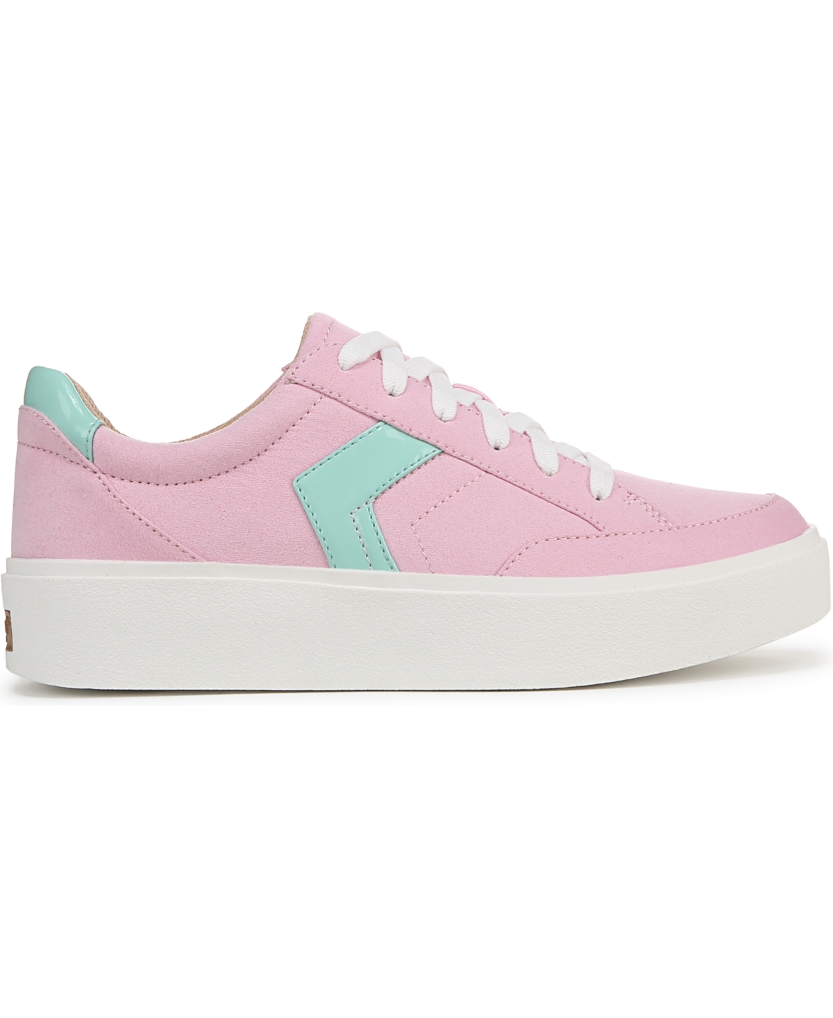 Shop Dr. Scholl's Women's Madison-lace Closed Round Toe Lace Up Platform Sneakers In Sweet Pink Fabric