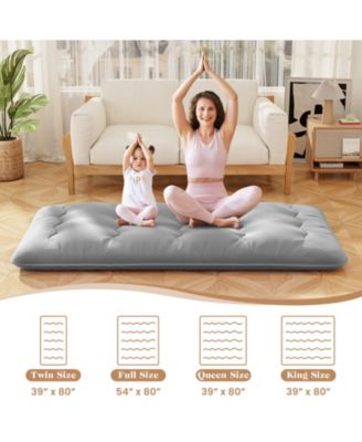 Futon Mattress with Washable Cover and Carry Bag-Twin Size