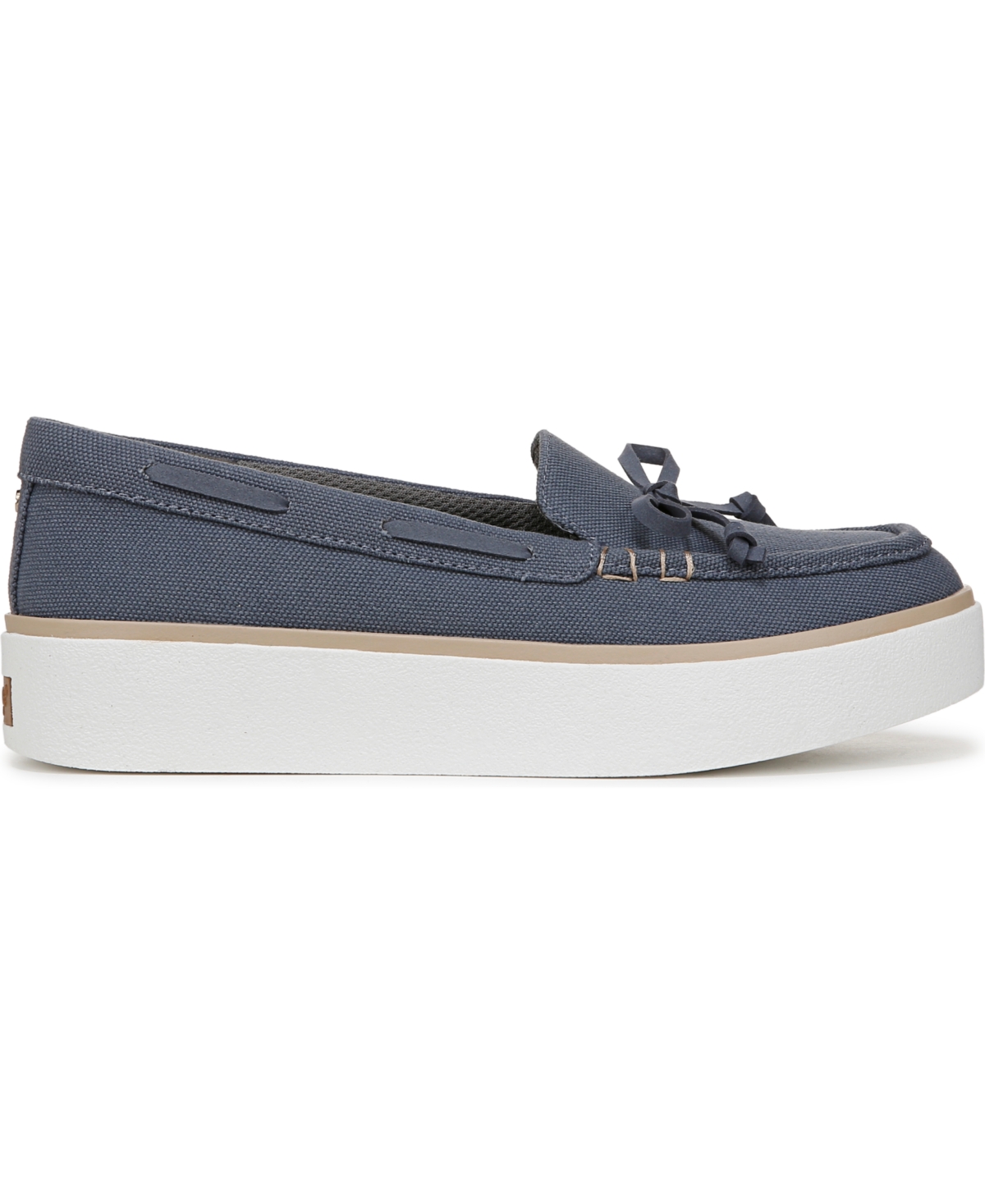 Dr. Scholl's Women's Madison Sea Platform Boat Shoes In Oxide Blue Canvas