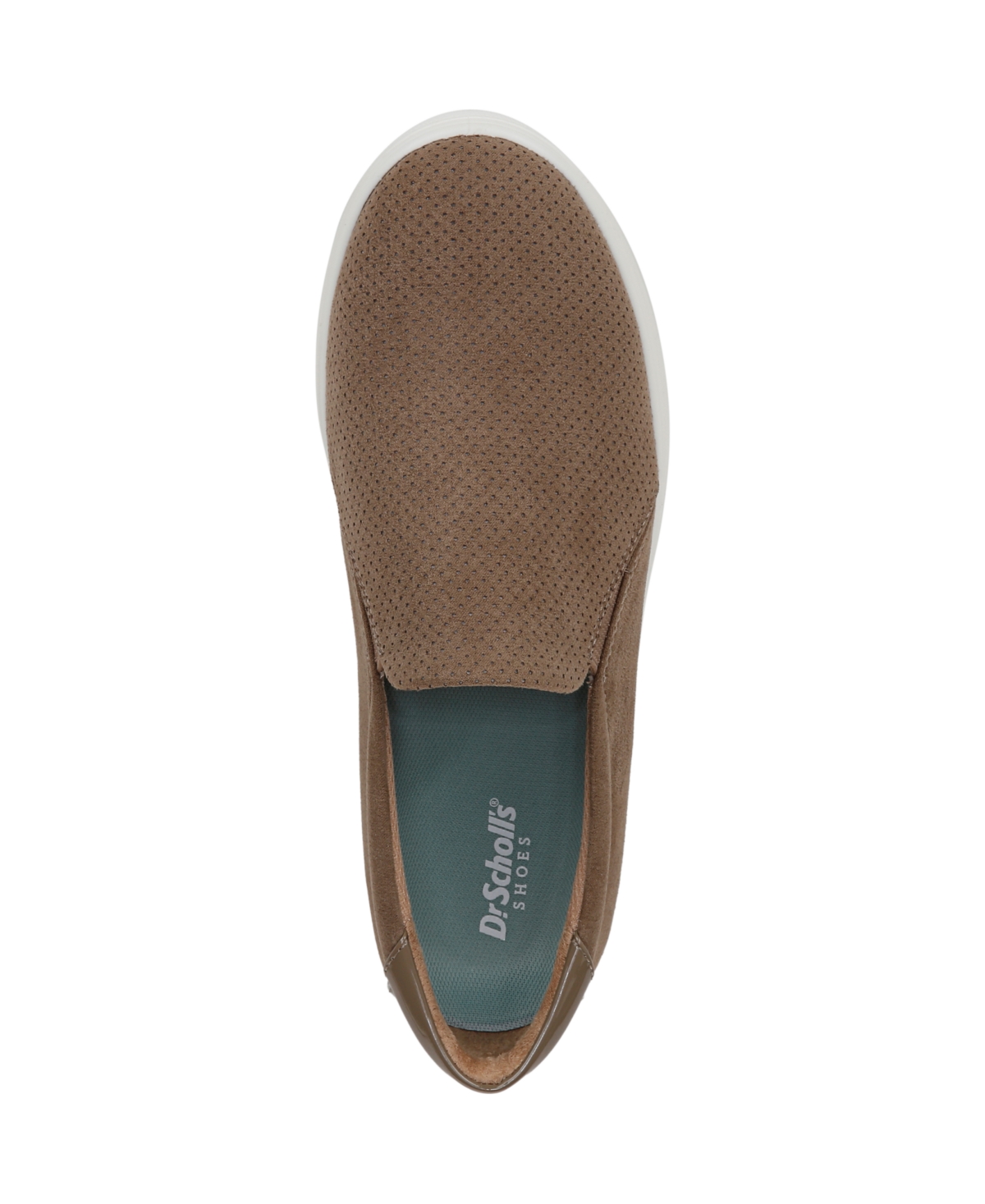 Shop Dr. Scholl's Women's Madison Cloud Slip On Sneakers In Mocha Taupe Microfiber