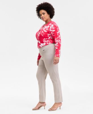 Plus Size Bengaline Skinny Pants, Created for Macy's