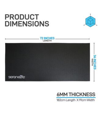 Premium Exercise & Fitness Mat with Non-Slip Texture, 36x72 Inches