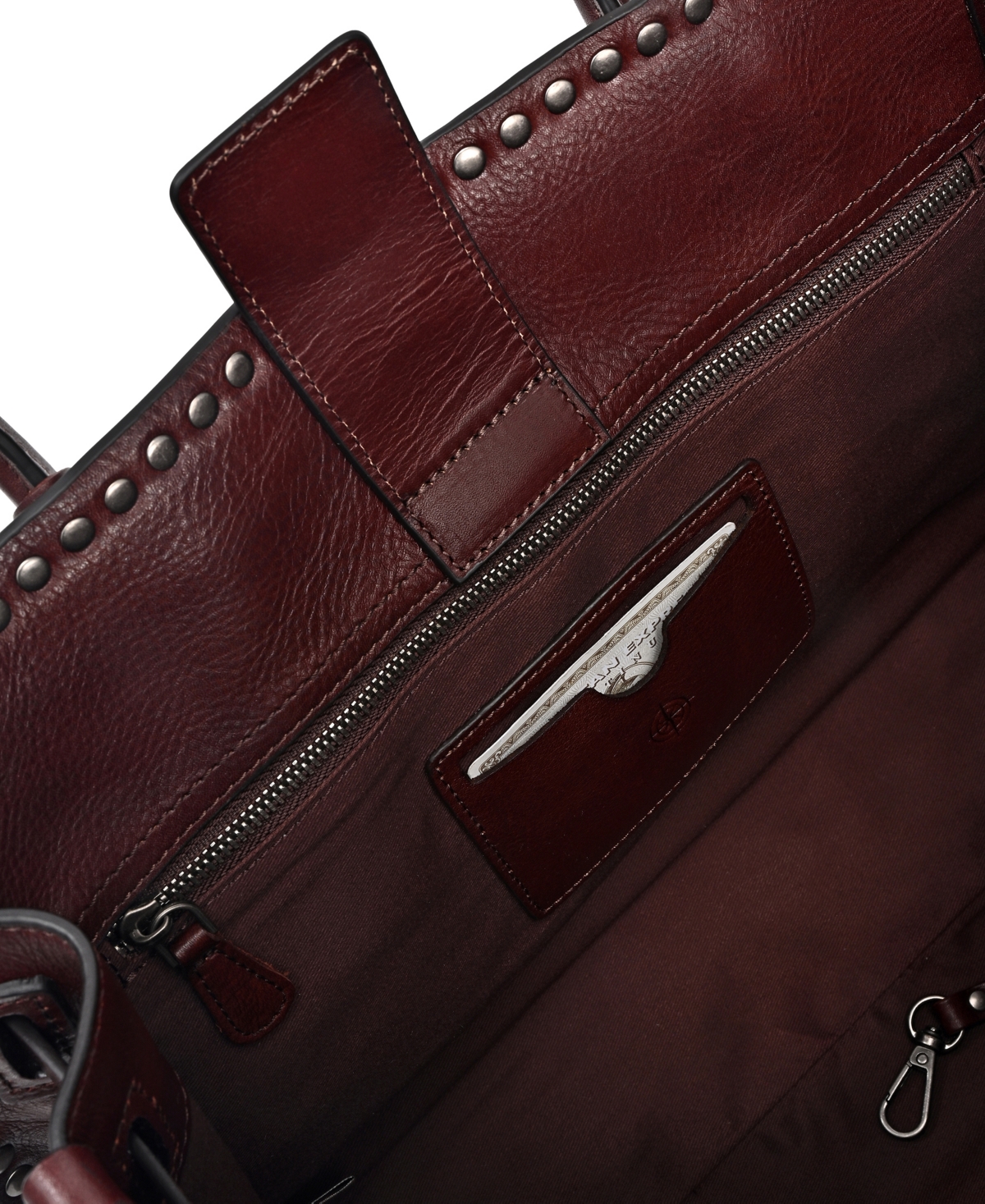 Old Trend Westland Leather Satchel Bag In Coffee