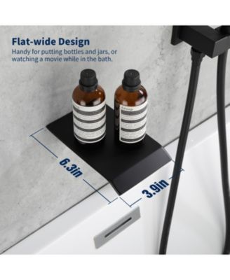 Male NPT Tub Faucet with Hand Shower Waterfall Bathtub Shower System with Brass Valve