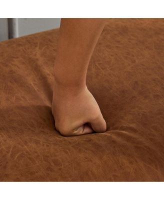 66" Upholstered Bench Daybed Ottoman with Wood Legs for Bedroom, Living Room, Entryway-The Pop Home