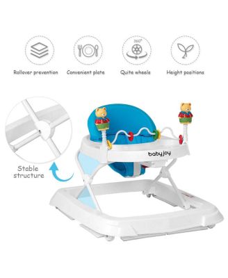 Adjustable Height Removable Folding Portable Baby Walker