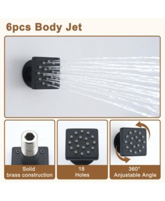 3 Functions 12 Inch Ceiling Mounted Thermostatic Shower System