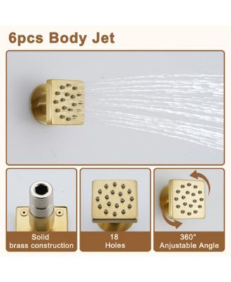 3 Functions 12 Inch Ceiling Mounted Thermostatic Shower System