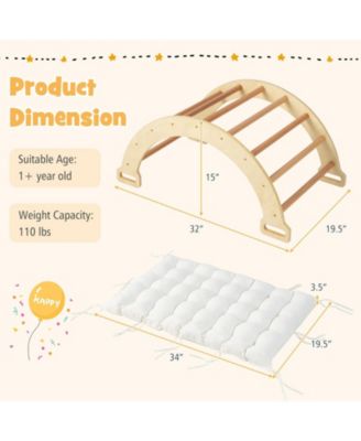 2-in-1 Arch Rocker with Soft Cushion for Toddlers