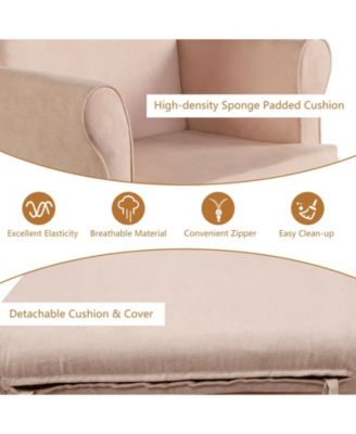 Baby Nursery Relax Rocker Rocking Chair Glider and Ottoman Cushion Set