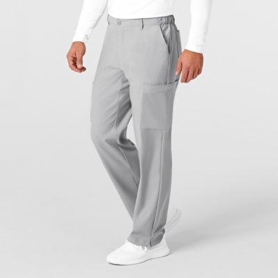Men's W123 Flat Front Cargo Scrub Pant