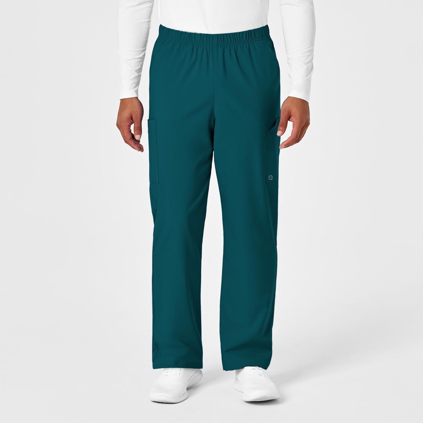 Женские брюки Wink W123 Unisex Multi-Cargo Scrub, цвет: Синий, вариант 1 — фото 4