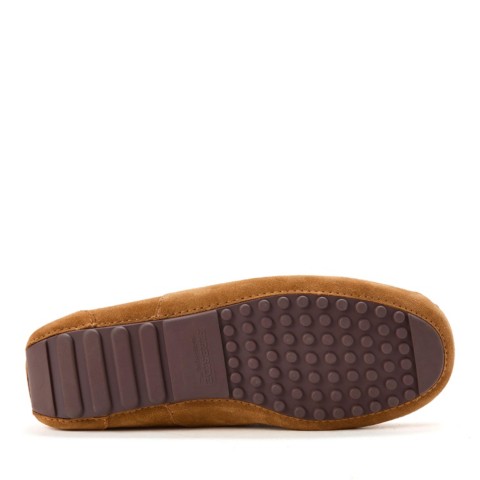 Мужские Dearfoams Men's Melbourne Genuine Shearling Moccasin Slipper