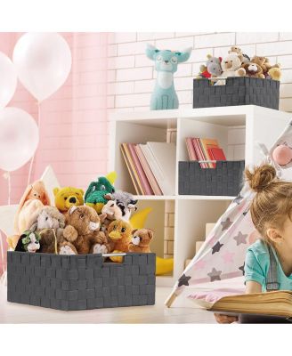 7-Piece Double Woven Basket Bin Set