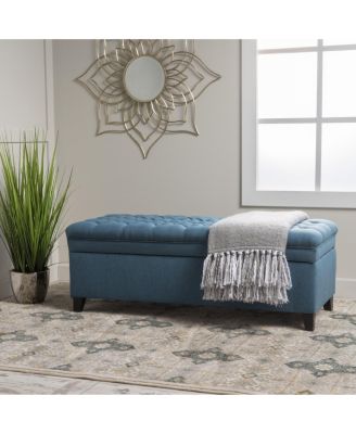 Button-Tufted Storage Ottoman with Soft-Close Lid, Storage for Bedroom, Living Room, Entryway