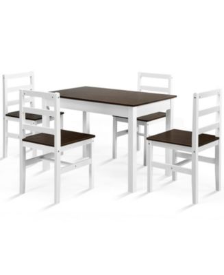 GOUUN Pieces Solid Wood Compact Kitchen Dining Set Macy's