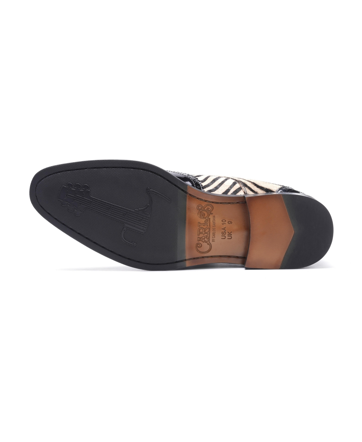 Carlos By Carlos Santana Men's Kai Double Monk Strap Shoe In Black Zebra