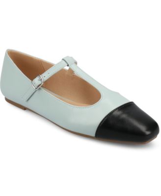 Women's Theah T-Strap Cap Toe Mary Jane Flats