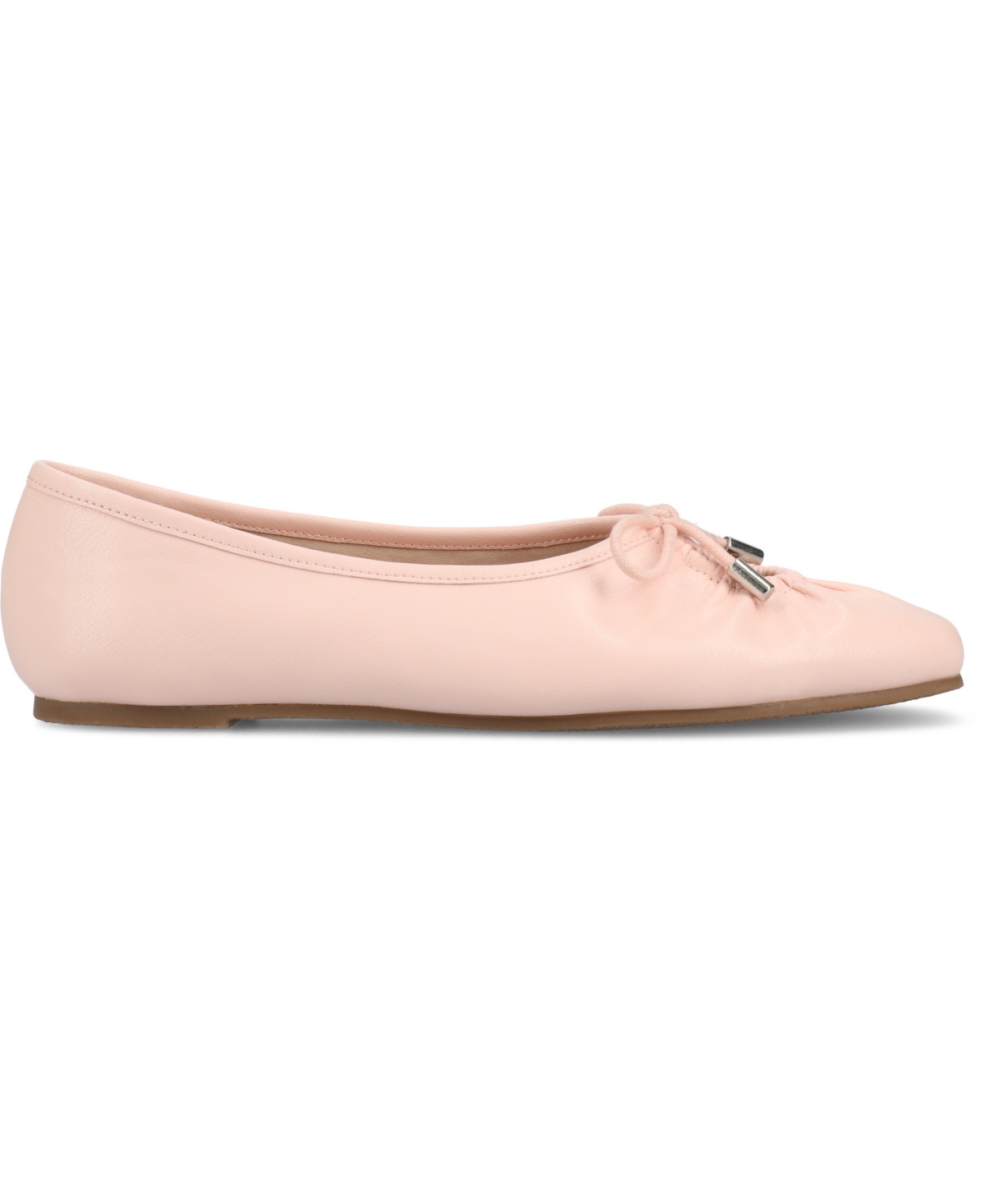 Journee Collection Callee Keyhole Square Toe Flat In Pink