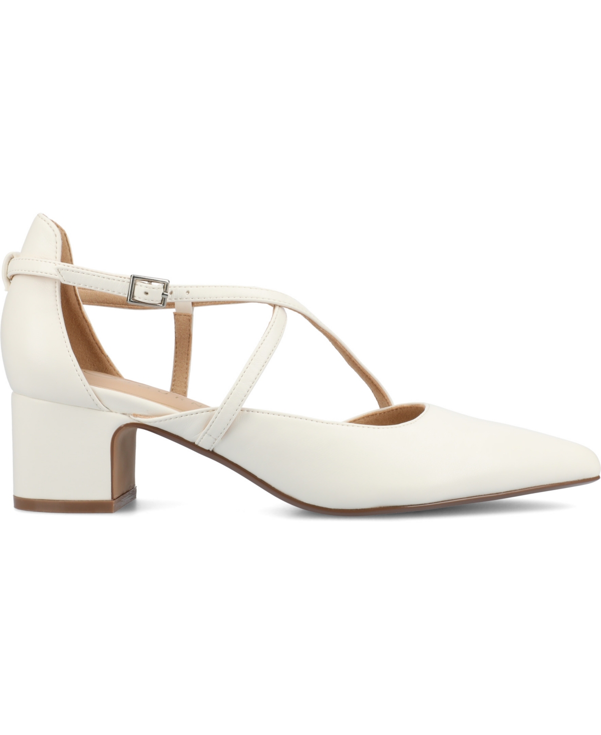 Journee Collection Galvinn Pump In White