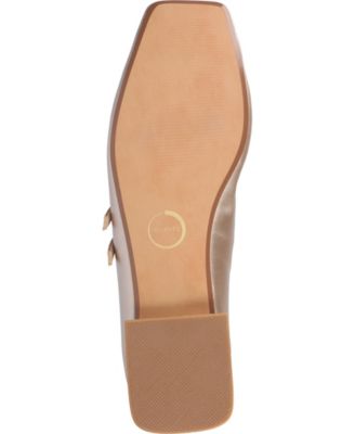 Women's Gredah Square Toe Double Strap Mary Jane Flats