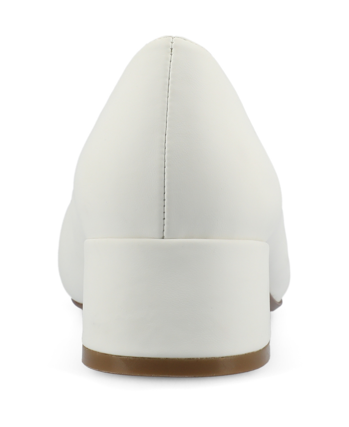 Journee Collection Saarii Block Heel Pump In White