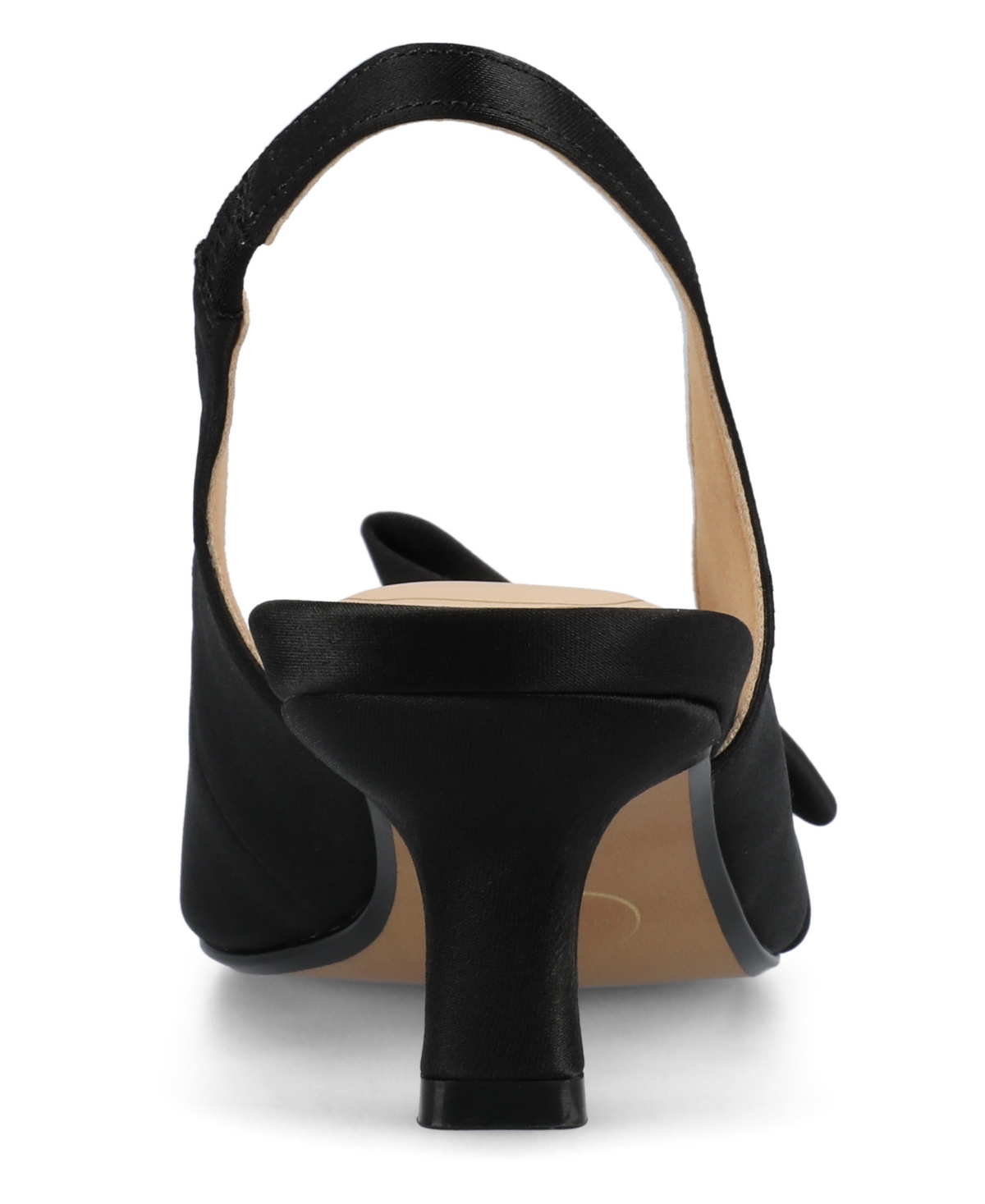 JOURNEE COLLECTION WOMEN'S PALOMA BOW KITTEN HEEL SLINGBACK PUMPS