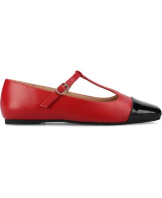 Women's Theah T-Strap Cap Toe Mary Jane Flats