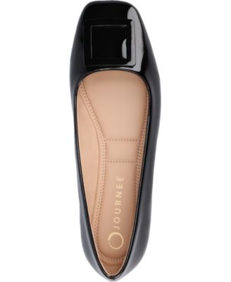 Women's Zimia Buckle Square Toe Ballet Flats