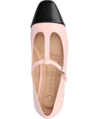 Women's Theah T-Strap Cap Toe Mary Jane Flats
