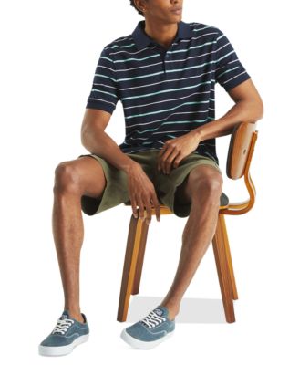 Men's Striped Classic-Fit Deck Polo Shirt