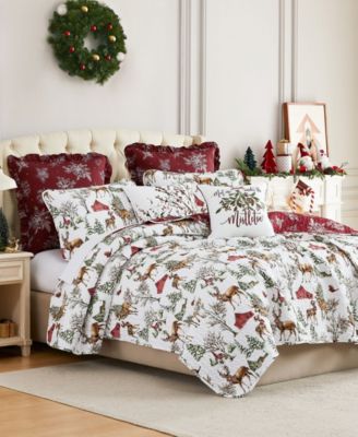 Christmas 7-Pc. Holiday Quilt Set, King/California King