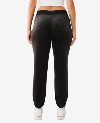 Women's Lurex Velour Jogger Pants