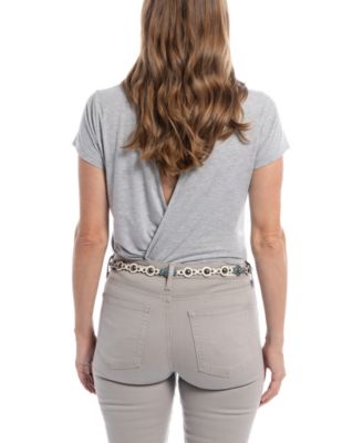 Women's Rosa Flourish Leather Belt