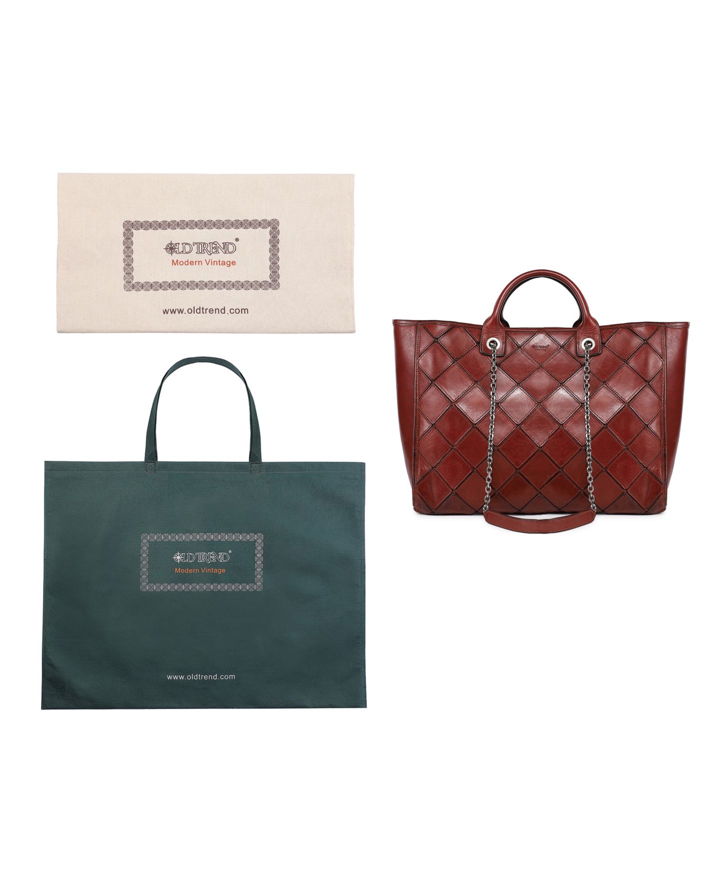 Женская сумка OLD TREND Mermaid Carryall, цвет: Коричневый — фото 10