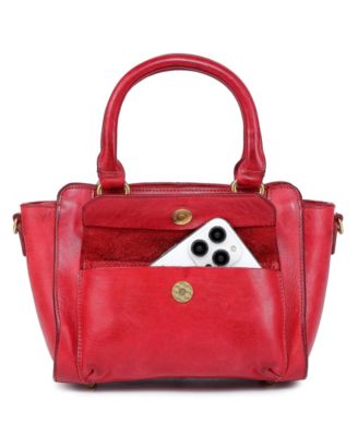 Pansy Small Leather Satchel Bag