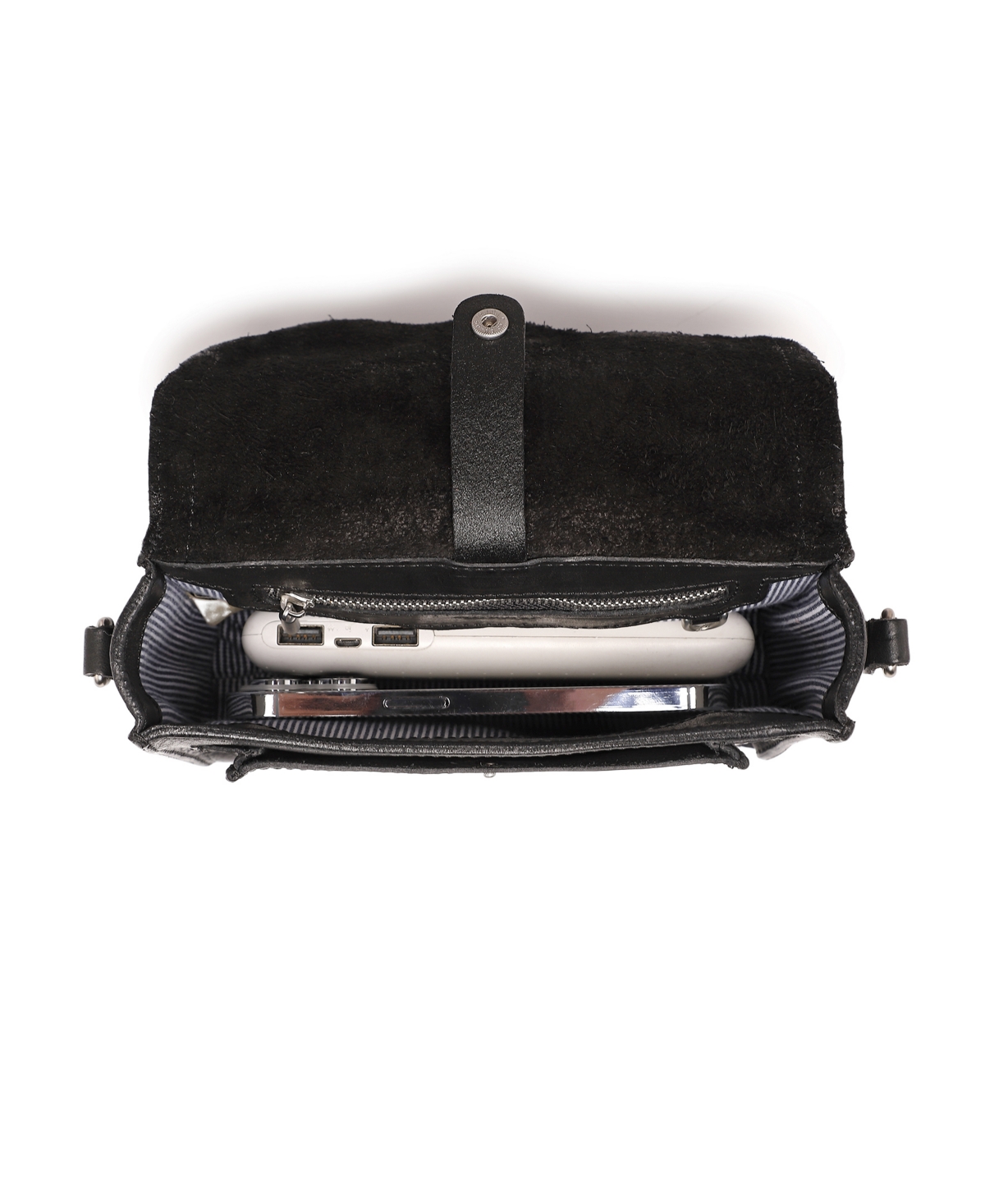 Old Trend Anemone Crossbody Bag In Black
