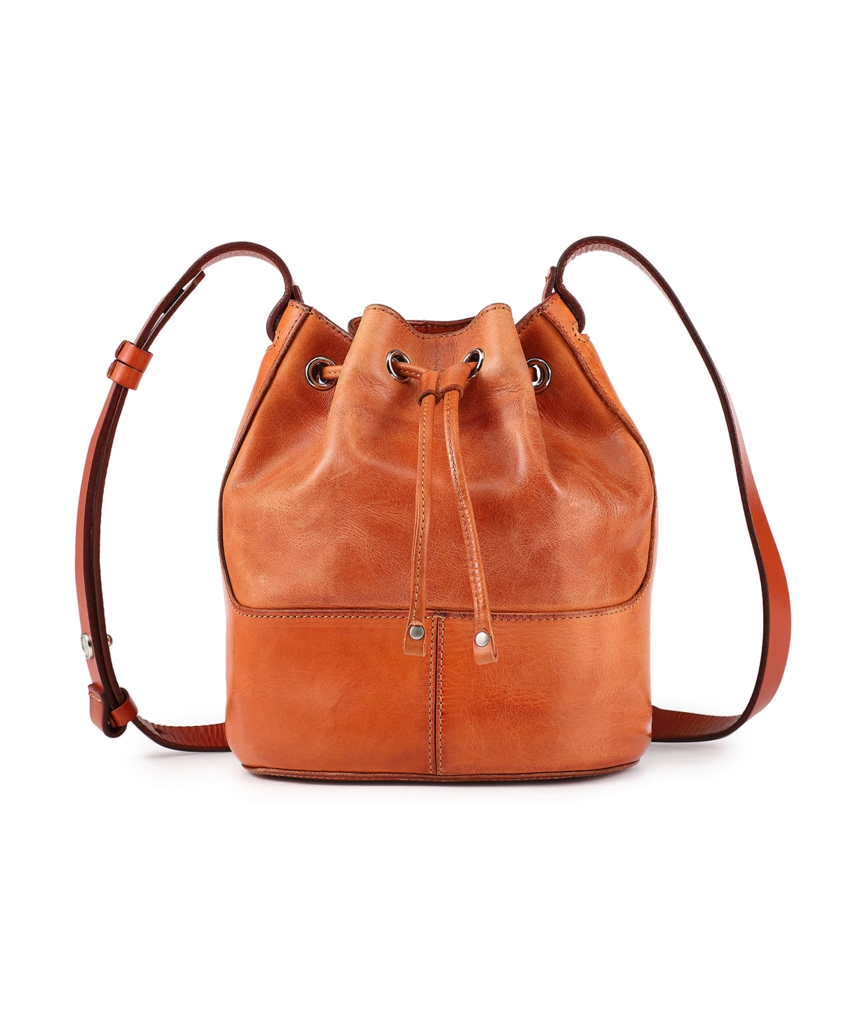 Old Trend Crocus Convertible Bucket Bag In Caramel