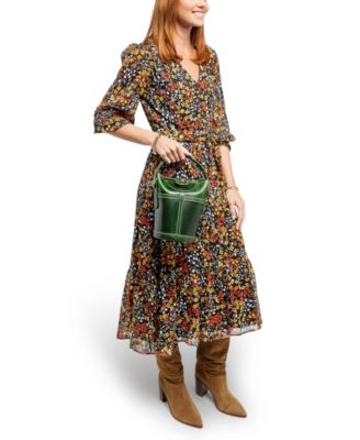 Begonia Vintage Bucket Crossbody Bag