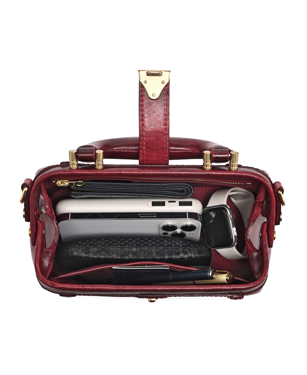 Old Trend Azalea Mini Doctor Satchel Bag In Maroon